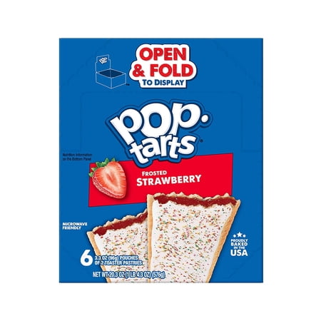 Pop Tarts Frosted Strawberry Frosted Strawberry, 3.67 oz, 2/Pack, 6 Packs/Box