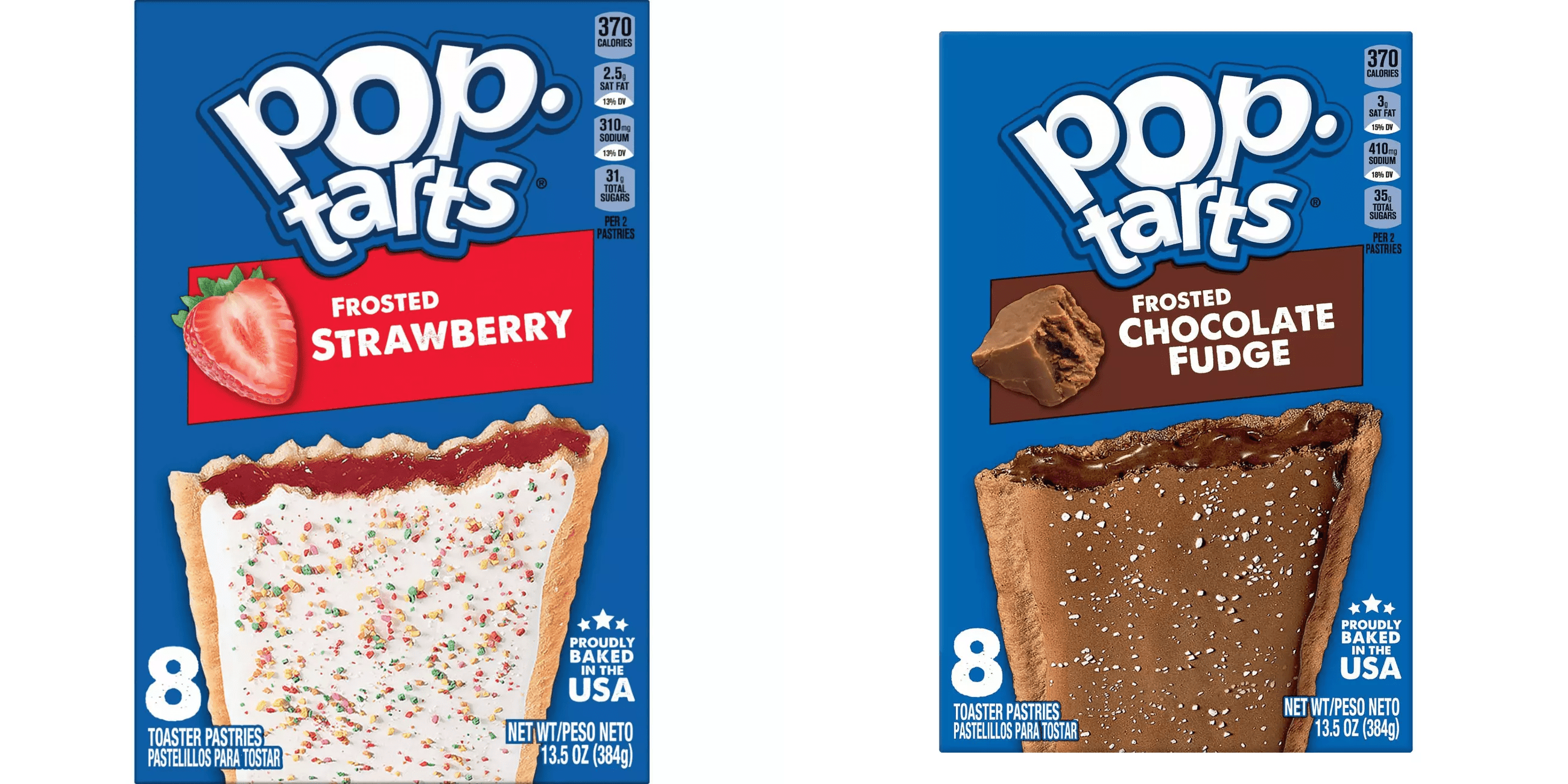 Pop-Tarts Frosted Strawberry Toaster Pastries, 13.5 oz, 8 ctPop-Tarts Frosted Chocolate Fudge Toaster Pastries, 8 ct