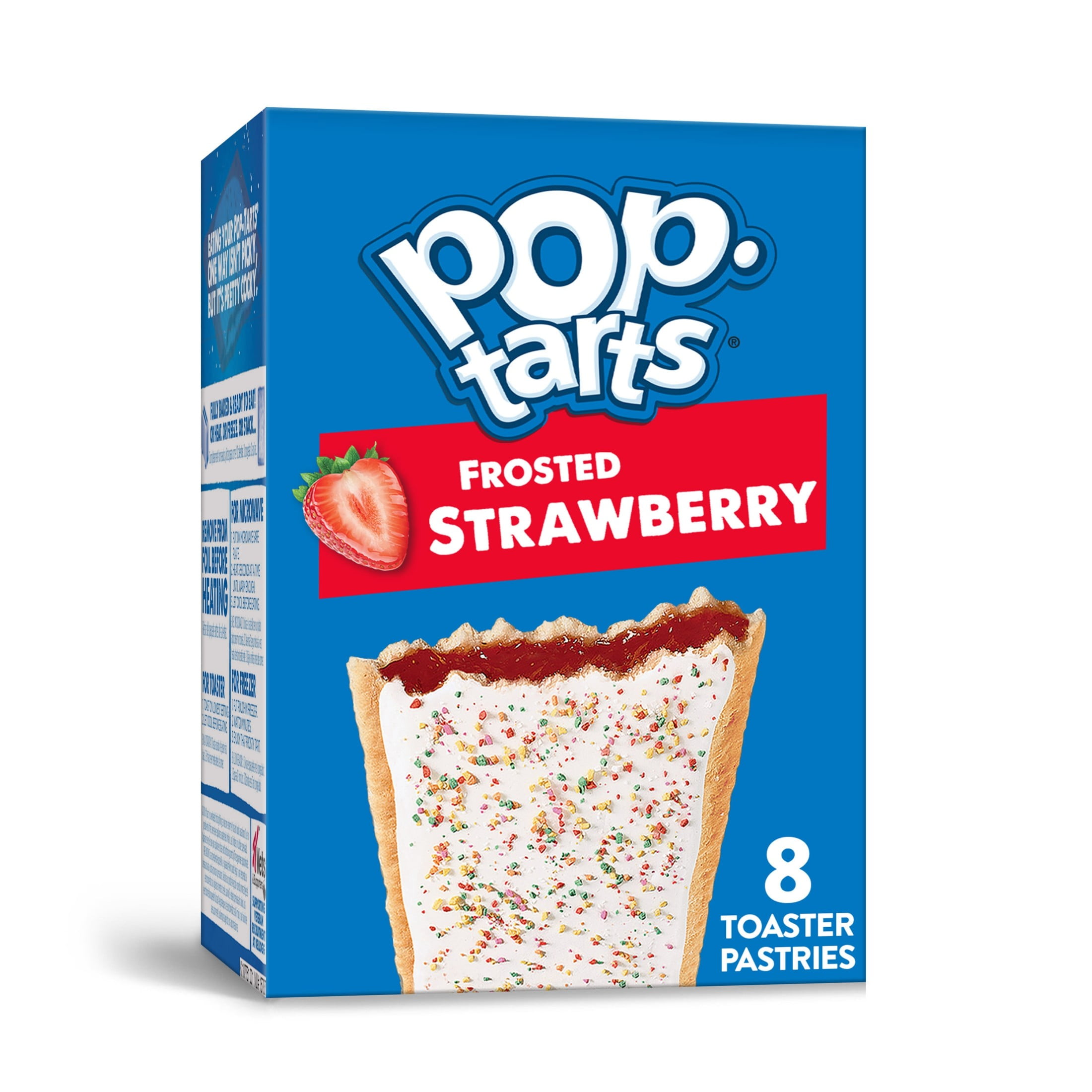 Pop-Tarts Frosted Strawberry Toaster Pastries, Breakfast Foods, Shelf-Stable, 13.5 oz (8 Count)