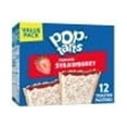 thumbnail image 1 of Pop-Tarts Frosted Strawberry Toaster Pastries, Breakfast Foods, Shelf-Stable, 20.3 oz (12 Count), 1 of 10