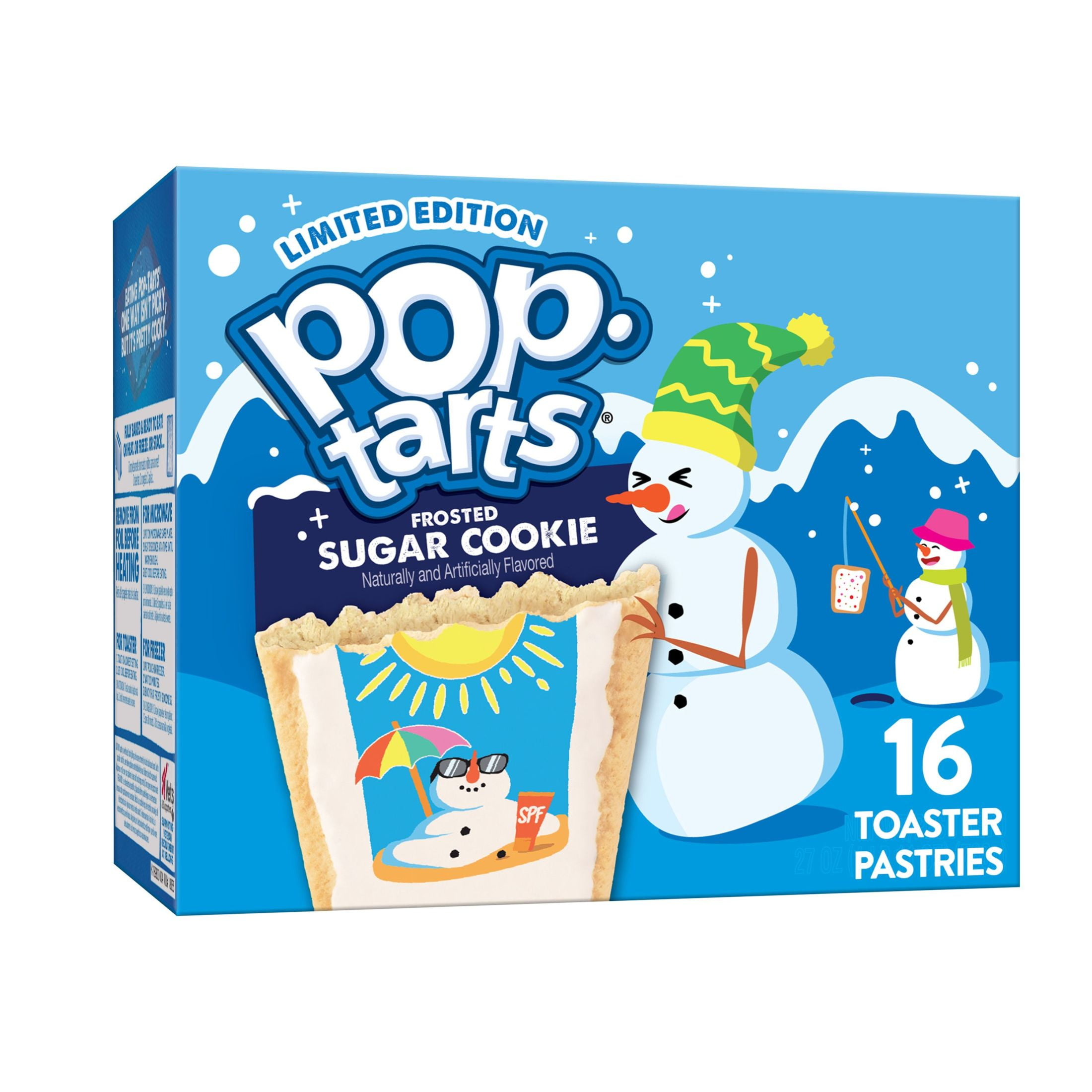 Pop Tarts Frosted Sugar Cookie Breakfast Toaster Pastries 27 Oz 16 Count