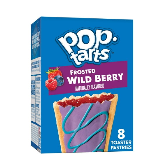 Pop-Tarts Frosted Wild Berry Toaster Pastries, Breakfast Foods, Shelf-Stable, 13.5 oz (8 Count)