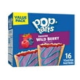 thumbnail image 1 of Pop-Tarts Frosted Wild Berry Toaster Pastries, Breakfast Foods, Shelf-Stable, 27 oz (16 Count), 1 of 12
