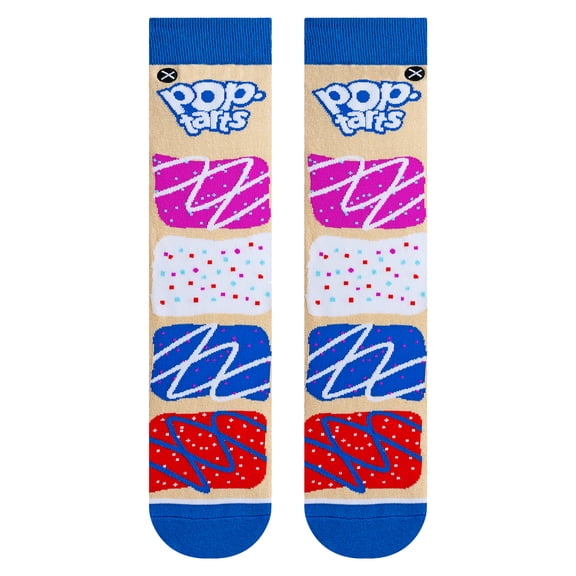 ODD SOX Pop-Tarts Frosted Pastry Crew Socks  Breakfast Treat Graphic | Officially Licensed Pantry