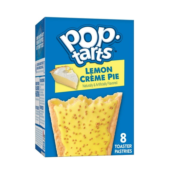 Pop-Tarts Lemon Creme Pie Toaster Pastries, Breakfast Foods, Shelf-Stable, 13.5 oz (8 Count)