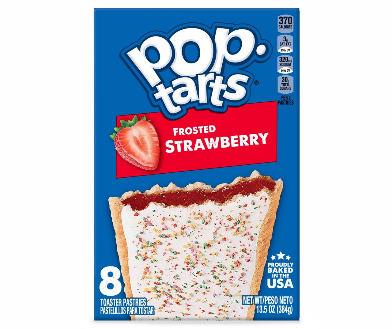 Pop-Tarts Pop-Tarts Toaster Pastries, Frosted Strawberry, 13.5 oz, 8 Count