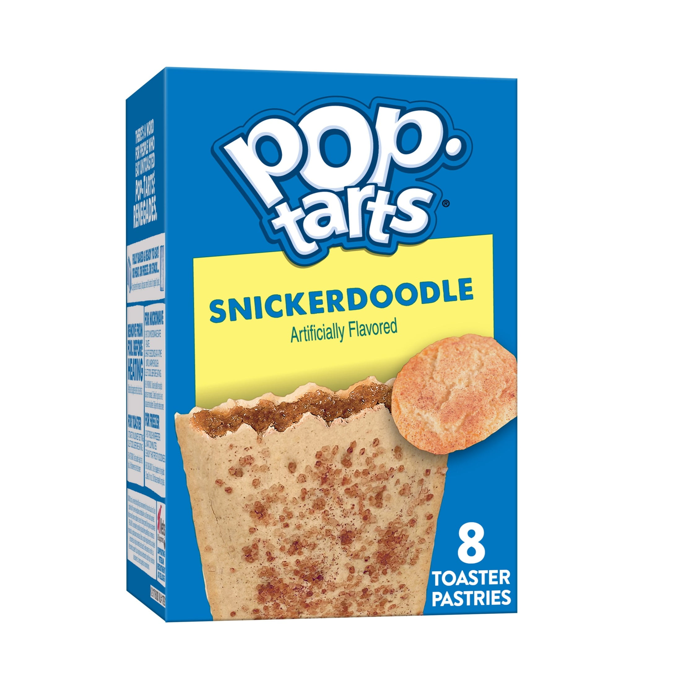 Pop-Tarts Snickerdoodle Toaster Pastries, Breakfast Foods, Shelf-Stable, 13.5 oz (8 Count)
