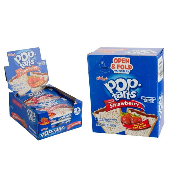 Pop-Tarts Strawberry 6 Pack, 3.3 oz Each