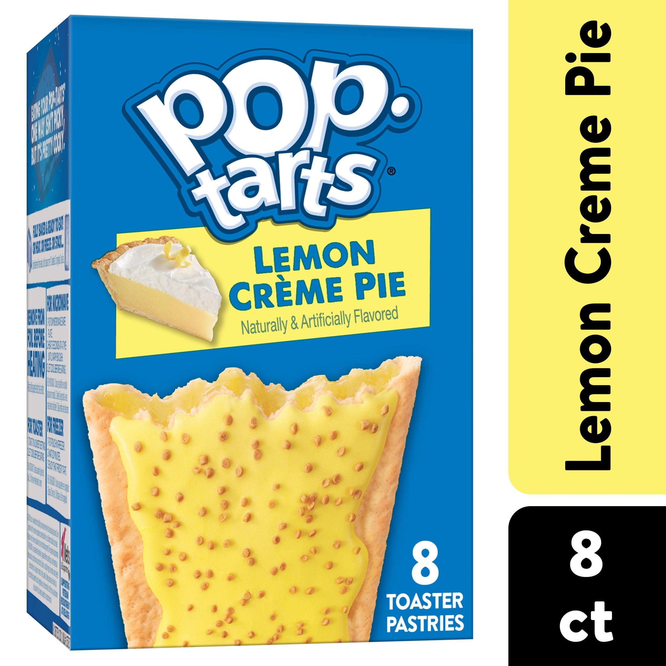 PopTarts Toaster Pastries, Breakfast Foods, Frosted Lemon Creme Pie, 8