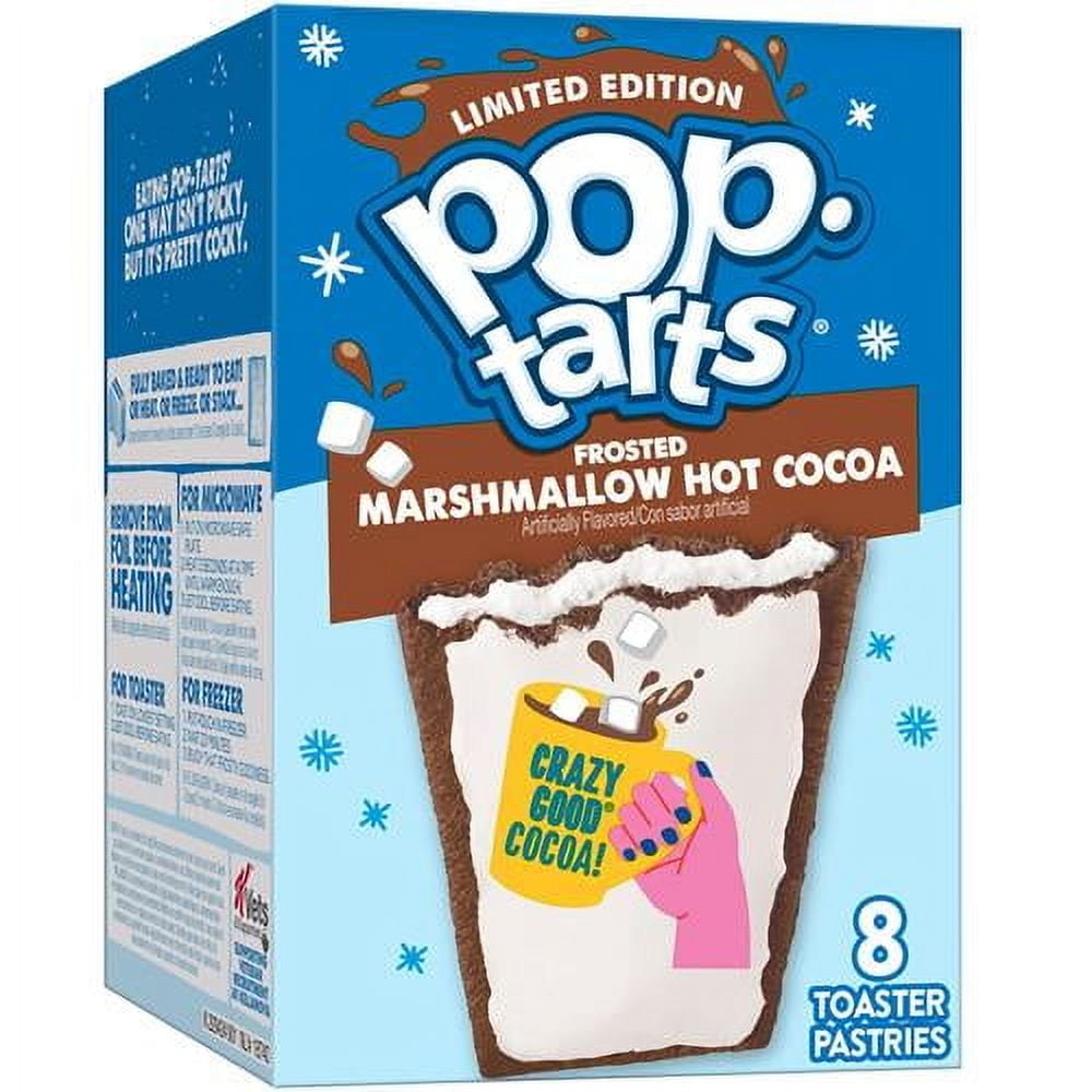 Pop-Tarts Toaster Pastries, Breakfast Foods, Holiday Snacks, Frosted Marshmallow Hot Cocoa, 13.5Oz Box (8 Pop-Tarts) Packaging May Vary - Pack of 2