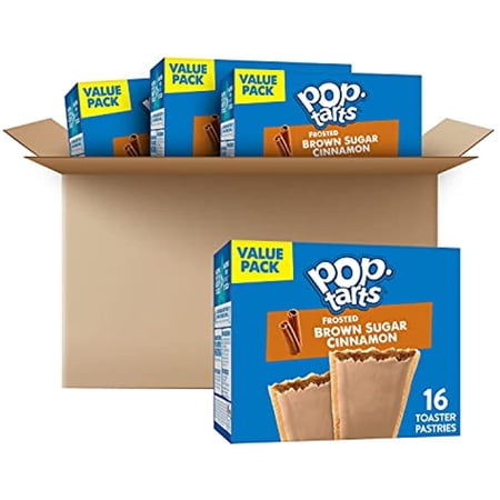 Pop-Tarts Toaster Pastries, Frosted Brown Sugar Cinnamon, Breakfast Foods, Fun Snacks For Kids (64 Pop-Tarts)