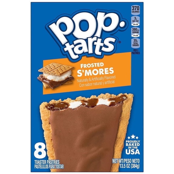 Pop-Tarts Frosted S'mores Toaster Pastries, 13.5 oz - 8 ct- Pack of 2