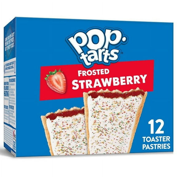 Pop Tarts Toaster Pastries Frosted Strawberry 1.69 oz Pack of 2