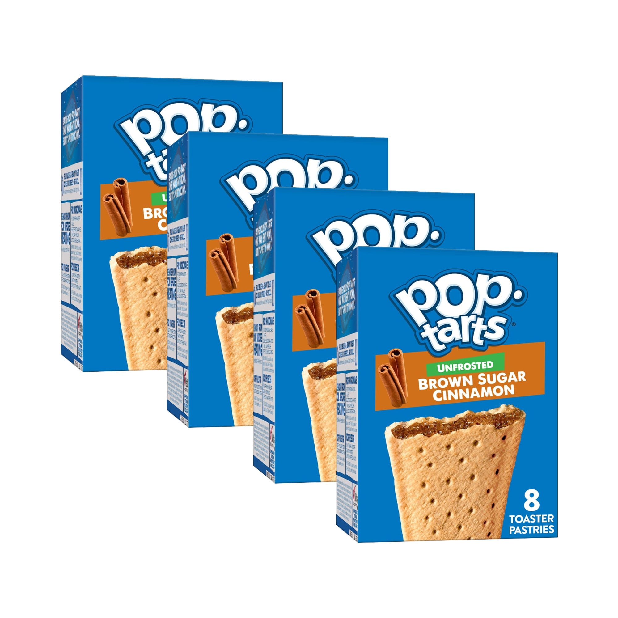 Pop Tarts Toaster Pastries, Unfrosted Brown Sugar Cinnamon 8 ct (Pack