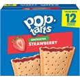 thumbnail image 1 of Pop-Tarts Unfrosted Strawberry Toaster Pastries, Breakfast Foods, Shelf-Stable, 20.3 oz (12 Count), 1 of 12