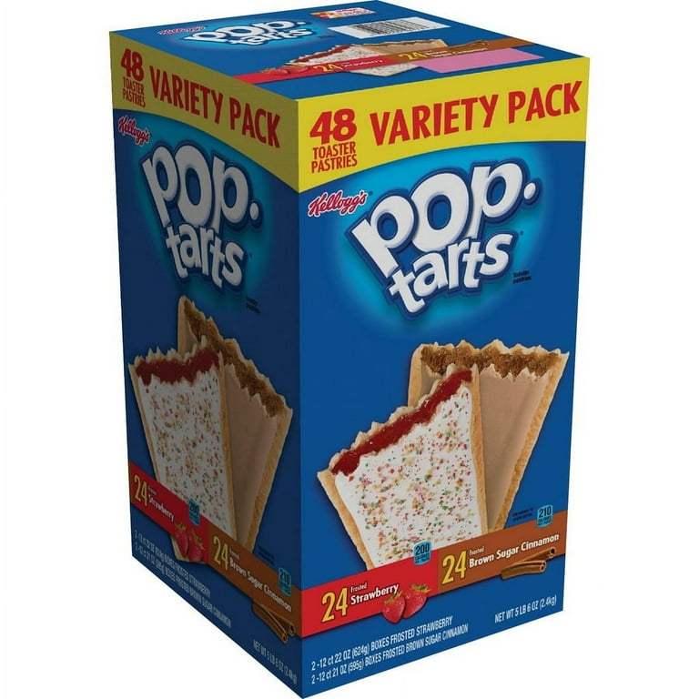 Pop Tarts Variety Pack - Assorted - 2.69 lb - 48 / Box Pop Tarts Variety Pack - Assorted - 2.69 lb - 48 / Box