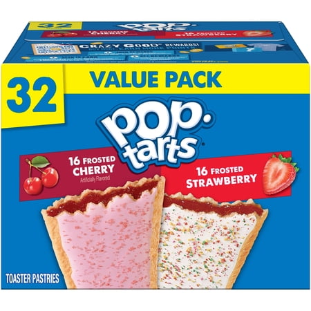 Pop-Tarts Variety Pack Toaster Pastries, Breakfast Foods, Shelf-Stable, 54.1 oz (32 Count)