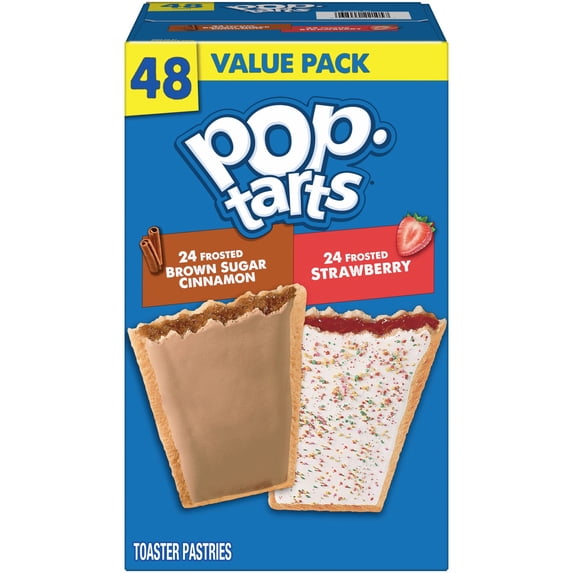 Pop-Tarts Variety Pack Toaster Pastries, Breakfast Foods, Shelf-Stable, 81.2 oz (48 Count)