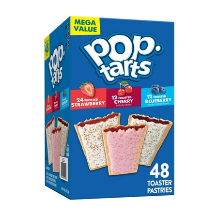 Pop-Tarts Variety Pack Toaster Pastries, Breakfast Foods, Shelf-Stable, 81.2 oz (48 Count)