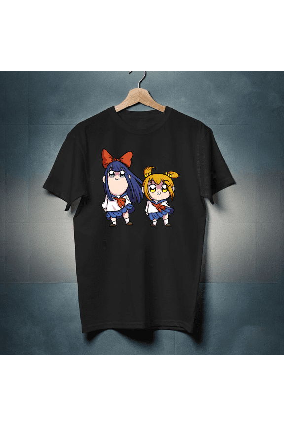 Pop Team Epic Cartoon Meme Humor Anime-Inspired Graphic T-Shirt, for men & women, up to size 5XL