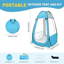 Pop Up Tent, Clear Outdoor Tents Sports Fishing, Rainproof and Windproof Beach Camping, Lightweight and Sturdy, Easy Set Up, UPF 50  Portable Folding 39" x 64"