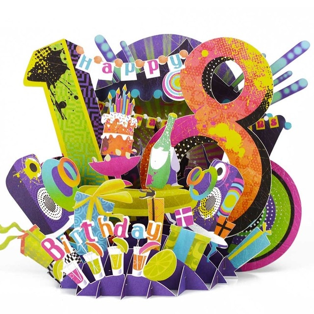 Pop UP 3D Birthday Cards World Attractions Card Business Invitation Boy Gift Greeting Tourist