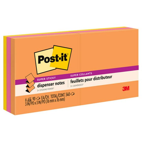 Pop-Up 3 X 3 Note Refill, Rio De Janeiro, 90 Notes/pad, 6 Pads/pack | Bundle of 5 Packs