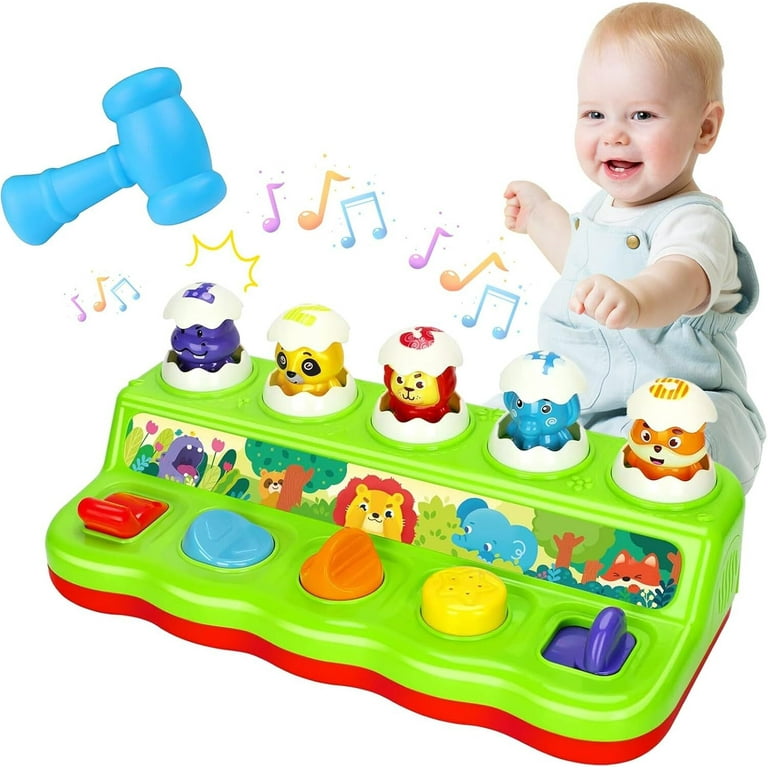 Pop Up Animals Toy with Music Animal Sound Early Developmental Toy for 12 18 Months Baby Motor Skills Toys for Infants Toddlers 1 Year Old Girls