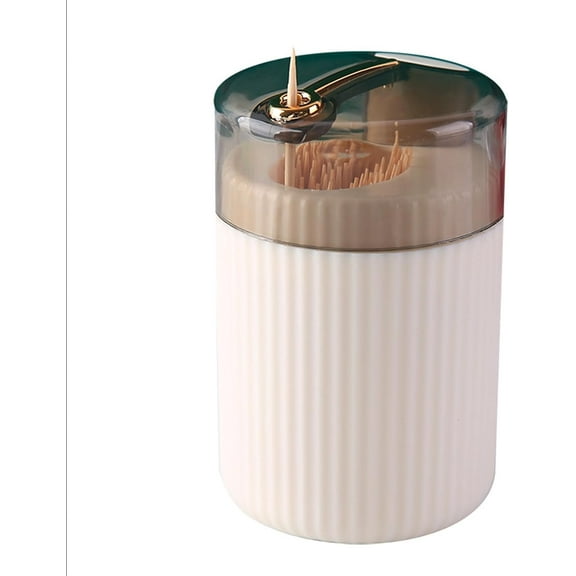 Pop-Up Automatic Toothpick Dispenser, Luxury Push Button Toothpick Holder, Portable Toothpick Holder Pops Out, Household Living Room Toothpick Jar, For Both Indoor and Outdoor Use