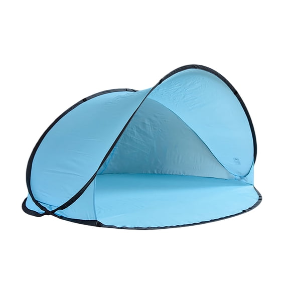 Pop Up Beach Tent Upf Sun Protection Sun Shelter Foldable Polyester Tent For Beach Park Camping Backyard(Blue-180Cm)