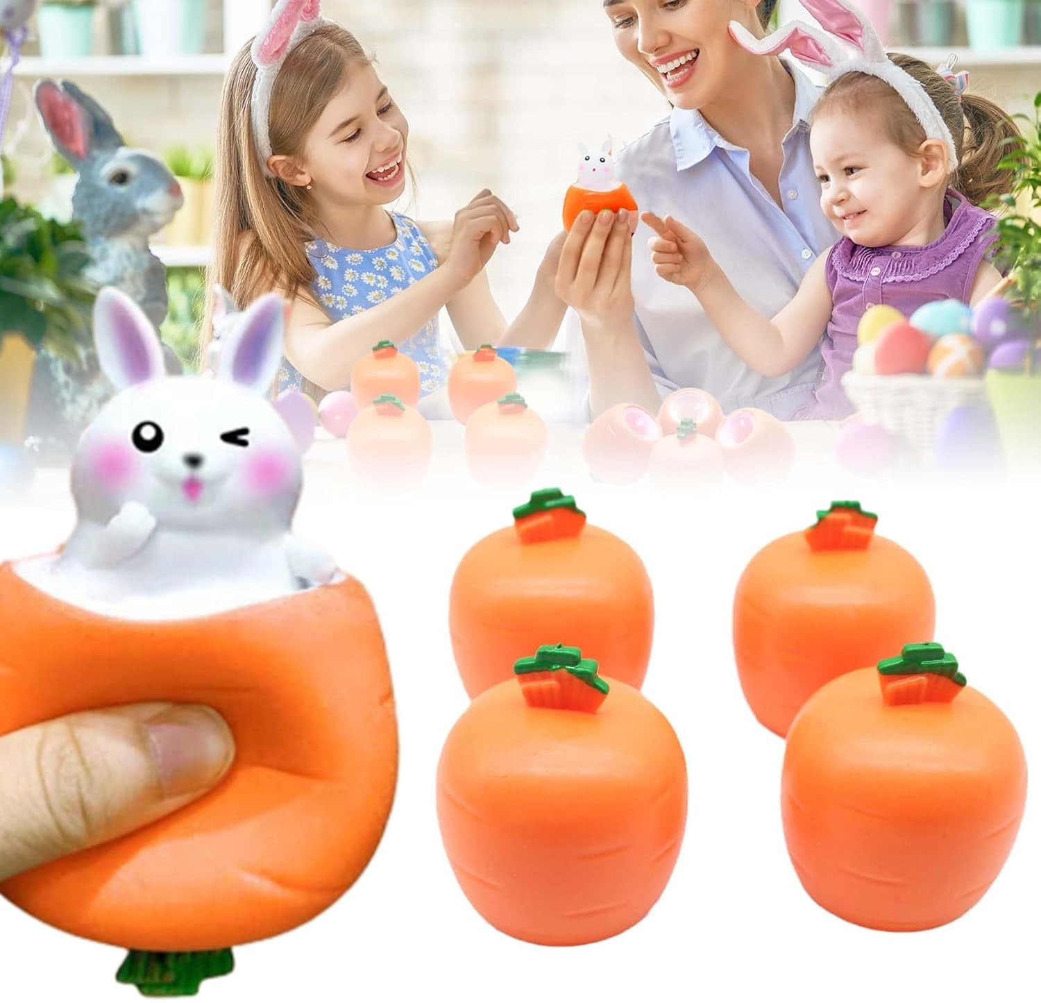 Pop Up Carrot Bunny, Popup Carrot Bunny, Pop Up Bunny, Bunny Squishy ...