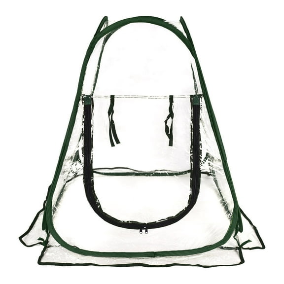 Pop Up Clear Greenhouse Cover For Cold Frost Protector Gardening Plants Pot Flower Shelter 27"x27"x31"