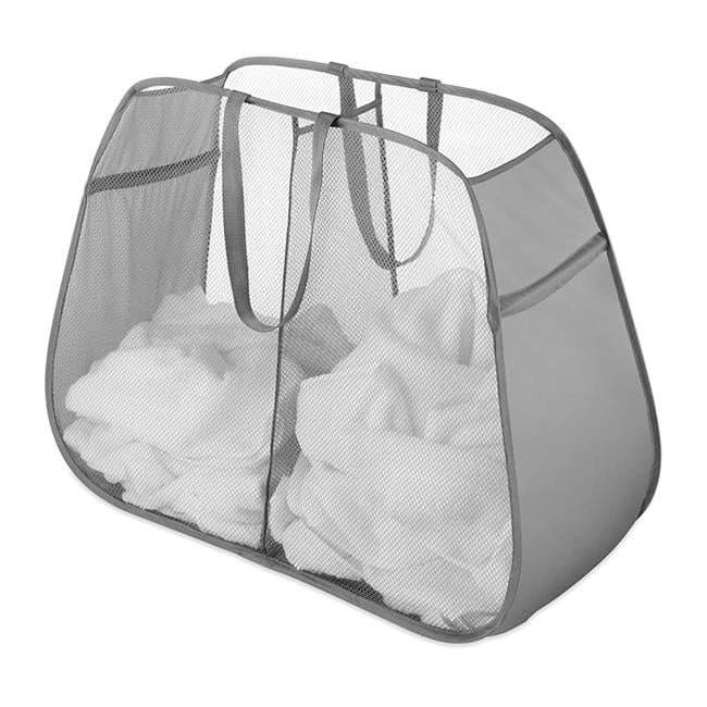 PopUp & Fold Double Hamper, Paloma Gray