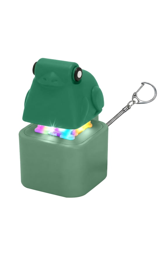 Pop Up Frog Squeeze Keychain Led Light 2.5 Inch Mini Squeeze Toys for Student Adults Desk Toys Portable Relaxation Squeeze