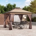 thumbnail image 1 of Pop Up Gazebo11'x11', Double Ventilated Roof, Waterproof UV Protected Canopy with Mosquito Netting, Portable Party Tent with Backpack, 1 of 8