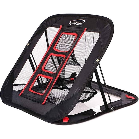 Pop Up Golf Chipping Net- Indoor and Outdoor Golf Practice Training- 25 in. Collapsible Chip Shot Net (2 in 1 Target)