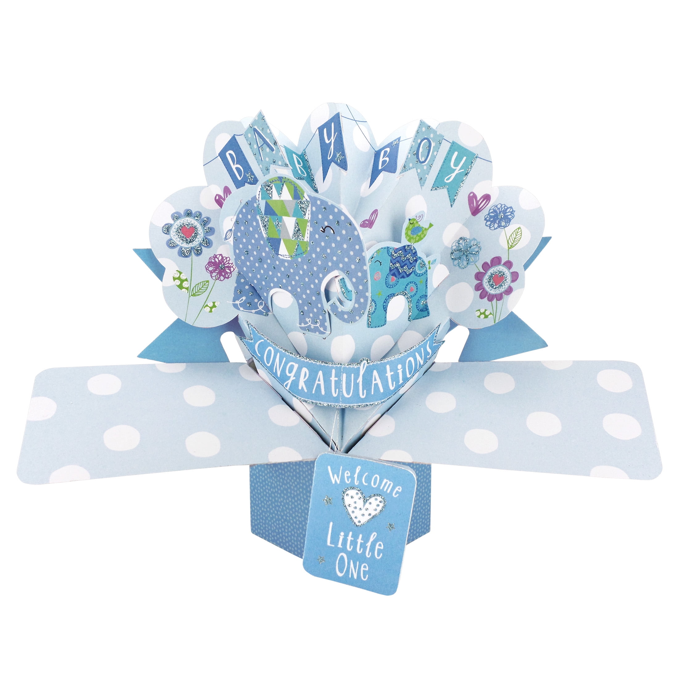 Glückwunschkarte Zur Geburt Aufschrift "Congratulations It's A Boy - View #7