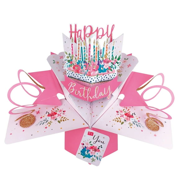 Pop-Up Greeting Card – Cake (Birthday)