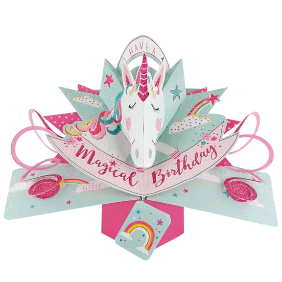 Pop-Up Greeting Card – Unicorn (Birthday)