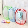 thumbnail image 1 of Pop Up Mesh Washing Foldable Laundry Basket Bag Bin Hamper Storage, 1 of 7