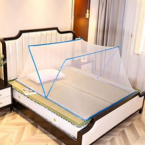 Pop Up Mosquito Net, Bed Canopy for Travel And Home, Double And Single Bed Universal Mosquito Net Bed Tent,Portable Travel Anti Mosquito Tent