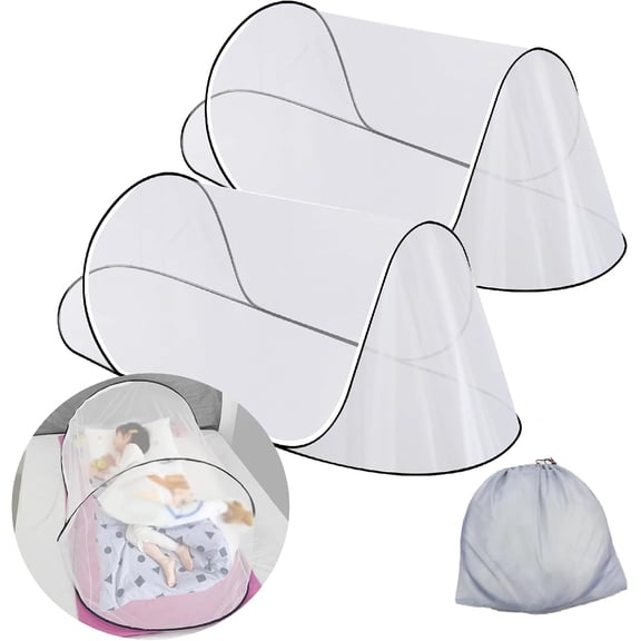 Pop Up Mosquito Net, Foldable Mosquito Net Tent for Bed Camping Travel Patio,Portable Mosquito Tent Pop Up Outdoor