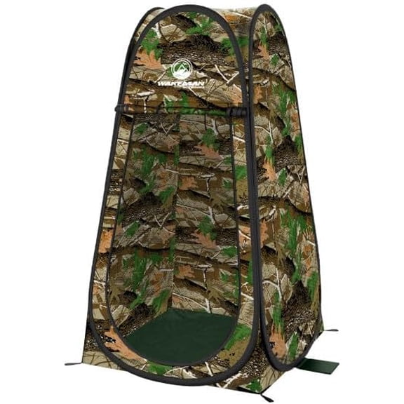 Pop Up Pod - Privacy Shower Tent, Dressing Room, or Portable Toilet Stall with Carry Bag for Camping, Beach, Tailgate by Outdoors (Camo)