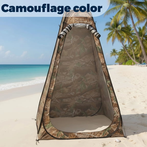 Pop-Up Portable Privacy Tent, Outdoor Shower Tent, Camping Toilet, Rain Shelter, Easy Setup, Foldable with Storage Bag