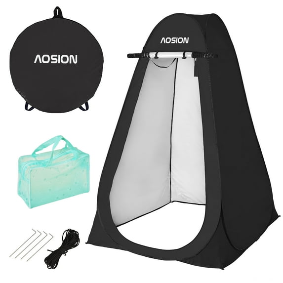 Pop Up Shower Camping Tent, Outdoor Privacy Camp Toilet Tent, Portable Dressing Room with Carrying Bag, Bath Bag for Camping, Hiking