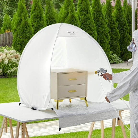 Pop Up Spray Paint Booth Shelter Tent 40x35x40 Inches Portable for Indoor/Outdoor Use Dust-Free Painting