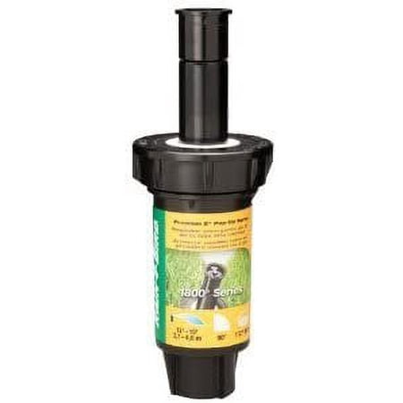 Rain Bird Pop-Up Sprinkler 1800 Series - 15 Ft Maximum Stream Distance - Black