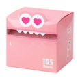 thumbnail image 1 of Pop-Up Sticky Notes Cube, Pink Translucent Pearlescent Memo Pads, 105 Sheets, 2.95 X 2.76 Inches for Desk Organization, 1 of 7