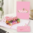 thumbnail image 1 of Up Teachers Day Card - 3D Paper Flowers Happy Teacher's Day Up Card with Envelope & Notecard for Teachers Appreciation Gift, 1 of 6