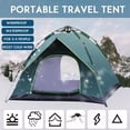 thumbnail image 1 of Pop Up Tent 4-5 Person Camping Waterproof Canopy Outdoor Hiking 4 Season Tent, 1 of 8